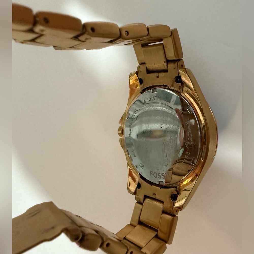 Fossil Riley Multi-Function Blue Dial Rose Gold-T… - image 7